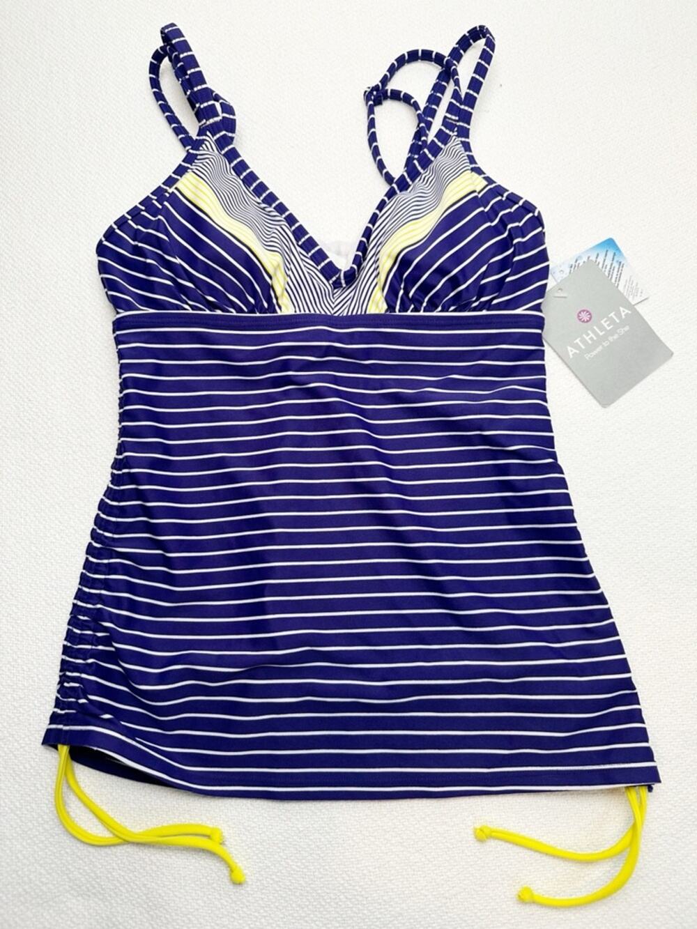ATHLETA capitola Purple tankini top 32B/C
